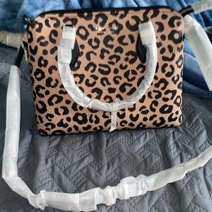 Brand new never used Kate spade cheetah large satchel